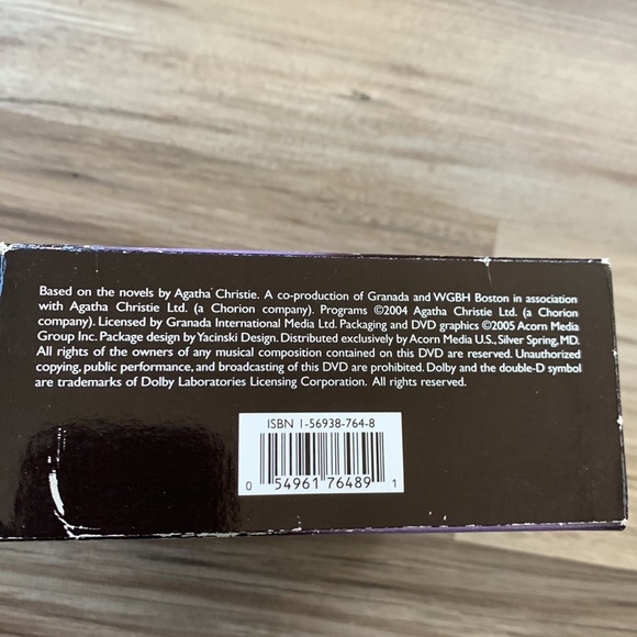 Agatha Christie Marple: Series 1 DVD Box Set Thrilling PBS Mystery Movie - Picture 7 of 9